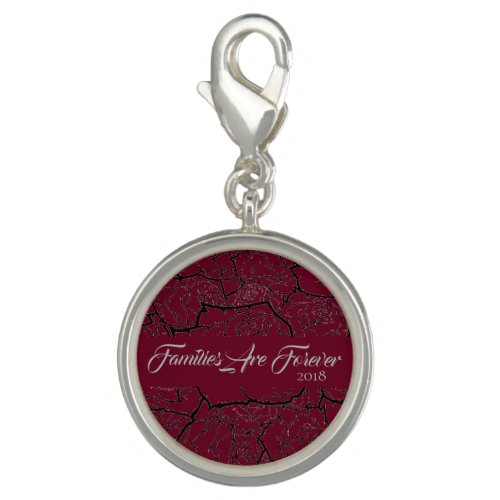 Families Are Forever Silver Plate Charm