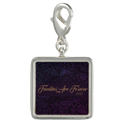 Families Are Forever Silver Plate Charm