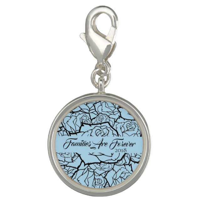 Families Are Forever Silver Plate Charm (Front)
