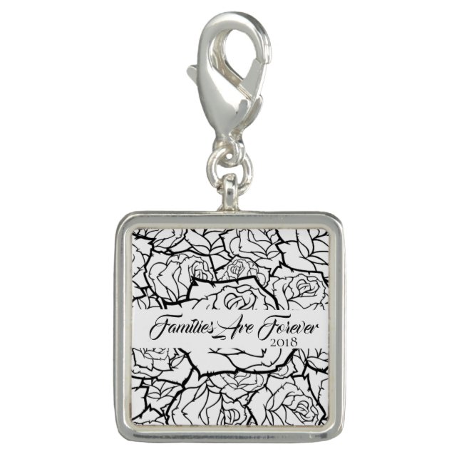 Families Are Forever Silver Plate Charm (Front)