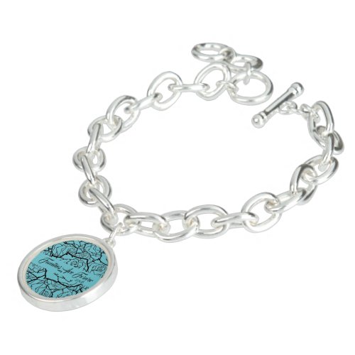 Families Are Forever Silver Plate Charm Bracelet