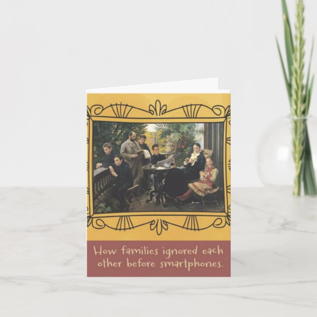 FAMILIES BEFORE SMARTPHONES BIRTHDAY CARD (Front)