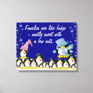 Families Wrapped Canvas Print
