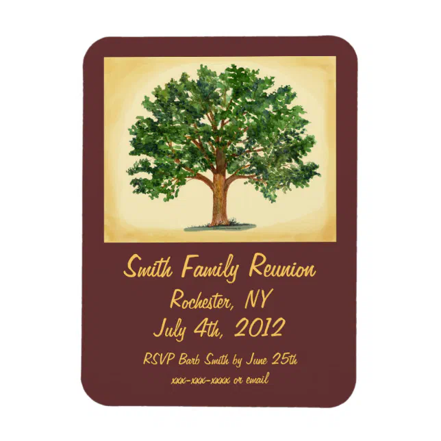 Familly Reunion - Save the Date, Invitation Magnet | Zazzle