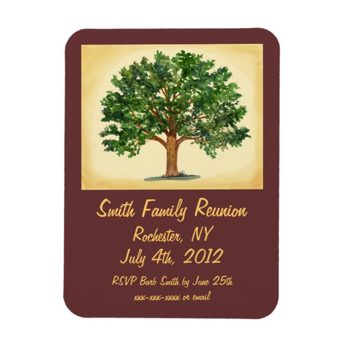 Familly Reunion   Save the Date, Invitation Magnet