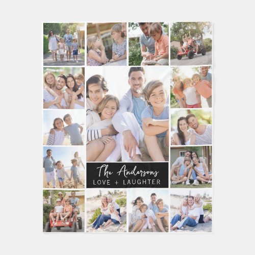 Family 15 Photo Collage Name