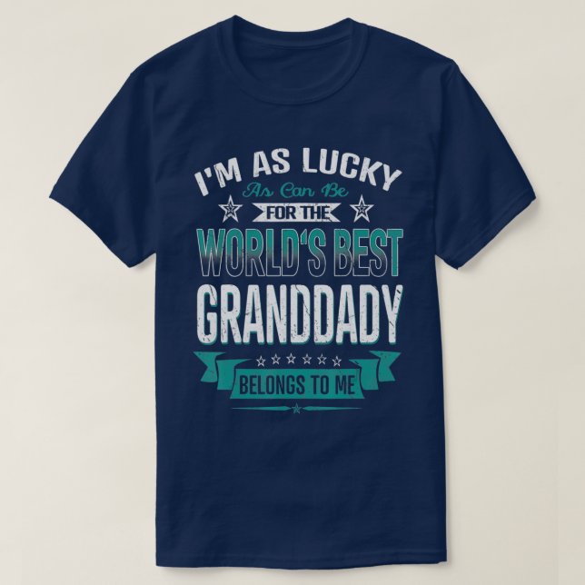 Family 365 Best Dad Belongs To Me Fathers Day Men  T-Shirt (Design Front)