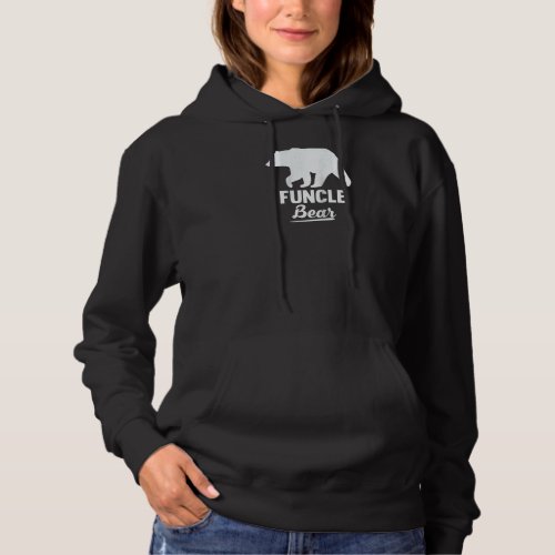 Family 365 Fathers Day Funcle Bear Uncle Men Ragl Hoodie