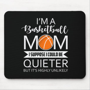 Family 365 I'm A Bysketbyll Mom Fun Sayings Bysket Mouse Pad