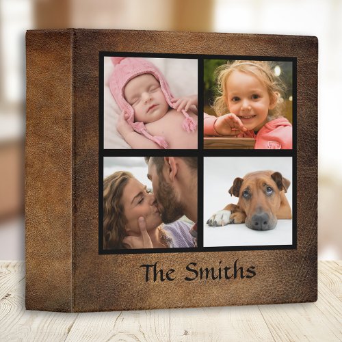 Family 4 Photo Scrapbook Album Binder