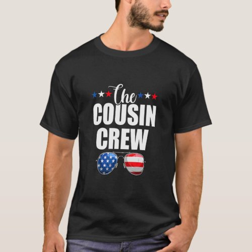 Family 4th Of July  Matching Cousin Crew American  T_Shirt