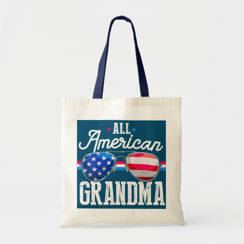 Family 4th Of July s Matching Grandma American Tote Bag