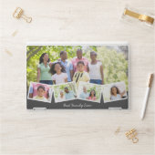 Family 5 Photo Collage Zigzag Picture Strip HP Laptop Skin (Desk)