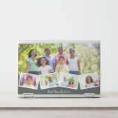 Family 5 Photo Collage Zigzag Picture Strip HP Laptop Skin (Front)