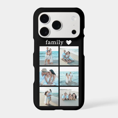 Family 6 Photo Black iPhone 17 Pro Case