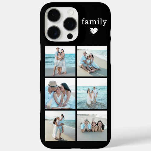 Family 6 Photo Black iPhone 16 Pro Max Case