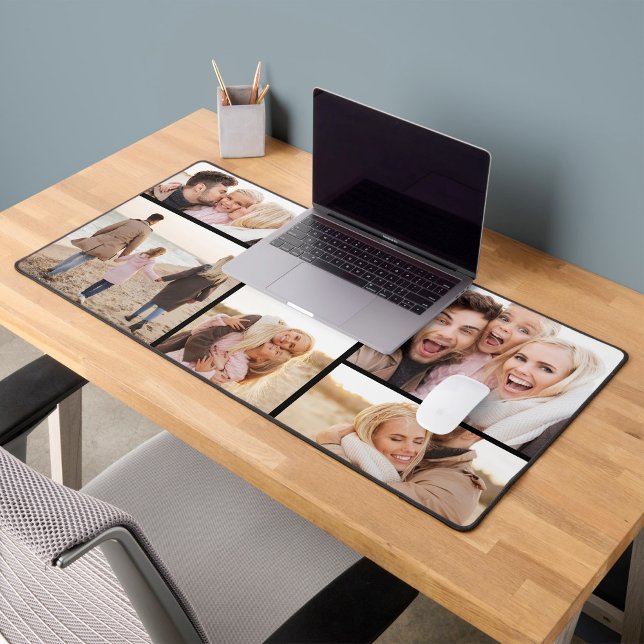 Family 6 Photo Collage  Desk Mat (Creator Uploaded)