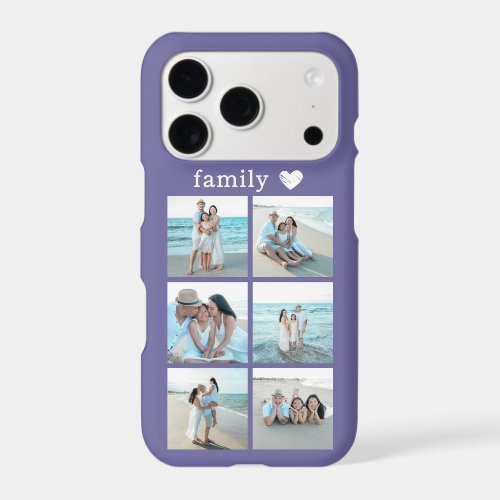 Family 6 Photo Purple iPhone 17 Pro Case