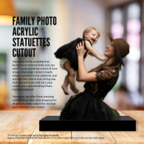 Family Acrylic Photo Statuettes Cutout