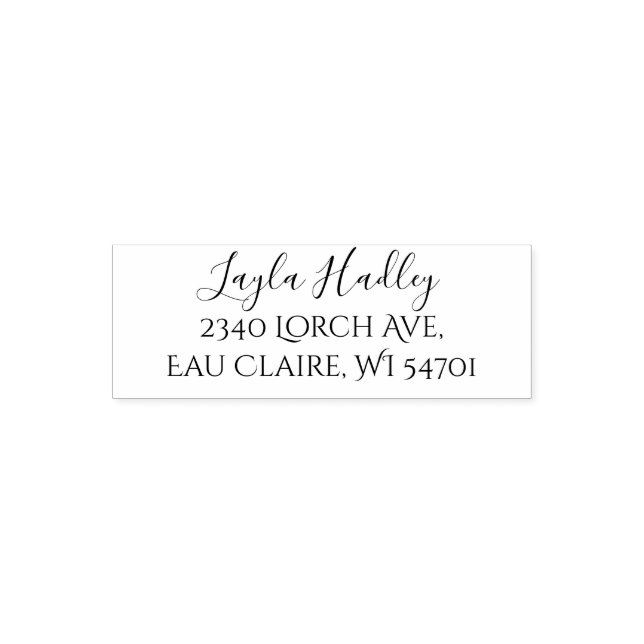 Family Address Labels, Return Address Labels Self-inking Stamp (Design)