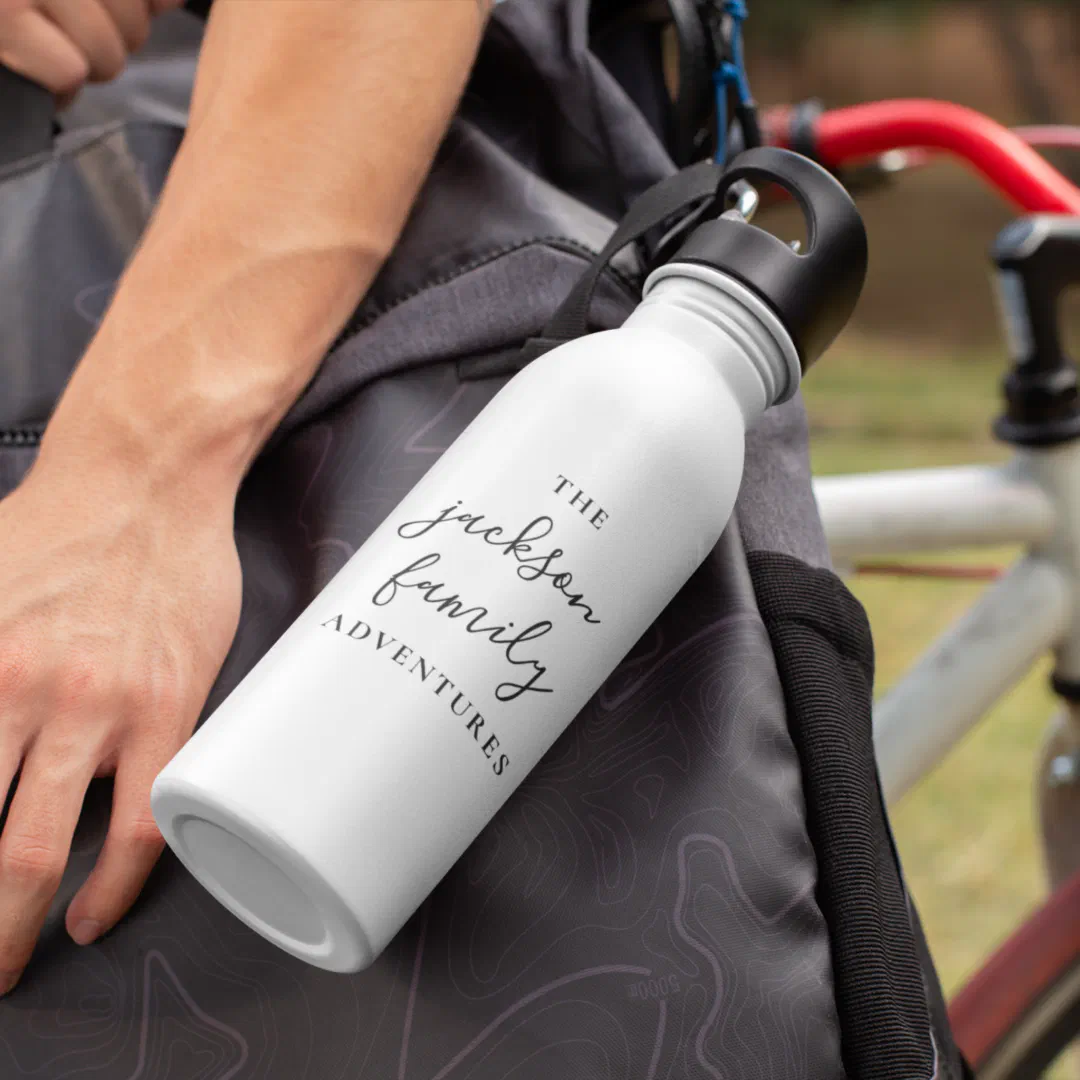 Family Adventures | Original Modern Minimalist Stainless Steel Water Bottle