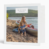 Family Album Vacation Photo Memories Simple 3 Ring Binder (Front/Inside)