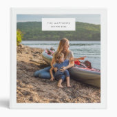 Family Album Vacation Photo Memories Simple 3 Ring Binder (Front)