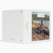 Family Album Vacation Photo Memories Simple 3 Ring Binder (Background)