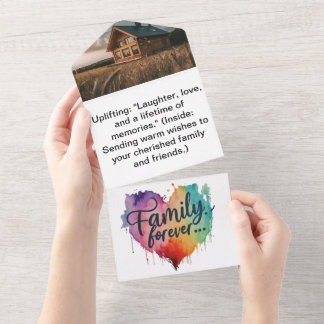 family and friends all in one invitation