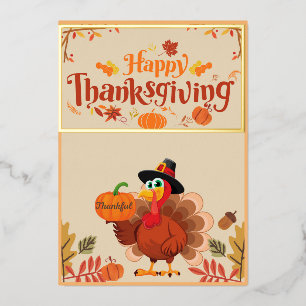 Family and Friends Festive Season Blessings Season Foil Holiday Card