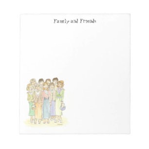 Family and Friends Note pad