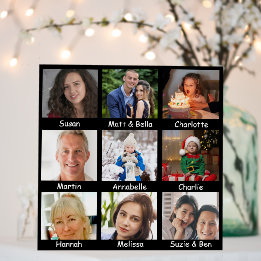 Family And Friends Photo And Name Dementia Memory Foam Board