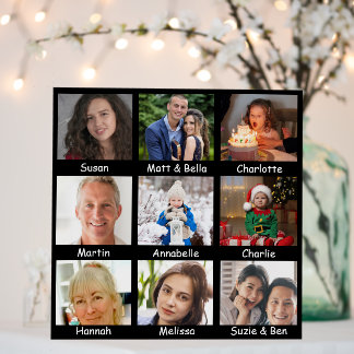 Family And Friends Photo And Name Dementia Memory Foam Board