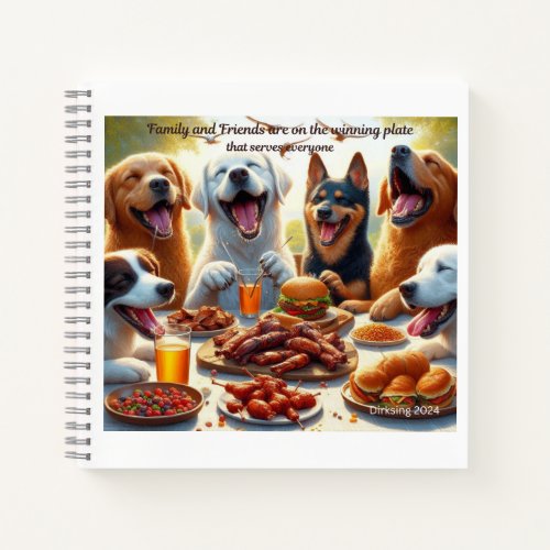 Family and Friends  Spiral Notebook