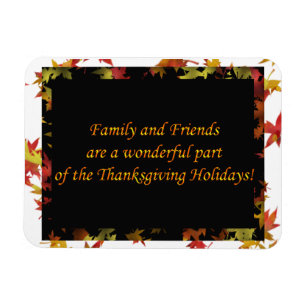 Family and Friends Thanksgiving Magnet