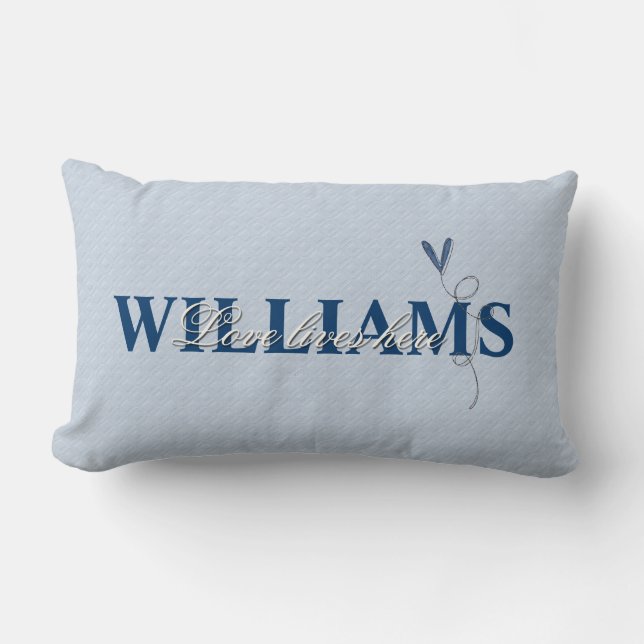 Family and Love Lumbar Pillow (Front)