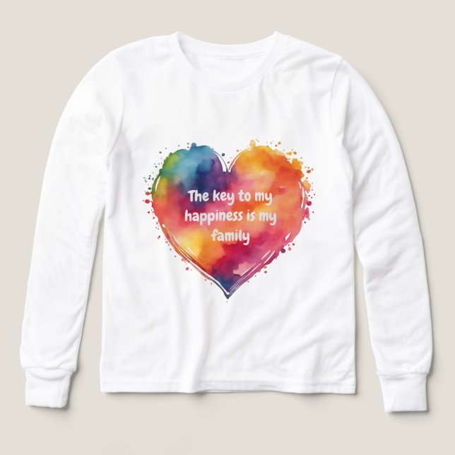 Family and Love Tri-Blend Shirts (Design Front)