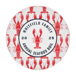 Family Any Occasion Lobster Boil Personalized Cutting Board