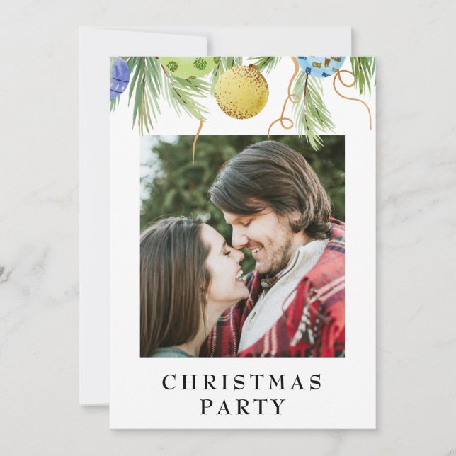 *~* Family AP20  Business Christmas Holiday Party Invitation (Front)