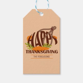 Family Artistic Thanksgiving Turkey Brown & Orange