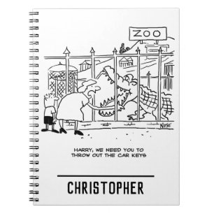 Family at the Zoo. Dad Swallowed by Alligator Notebook