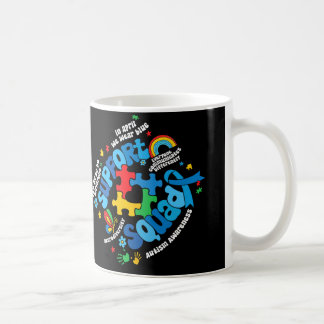 Family Autism Support Squad Autism Awareness Sped  Coffee Mug