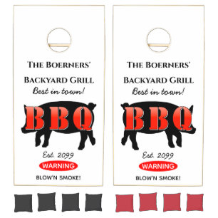 Family Backyard BBQ Cornhole Set Bag Toss