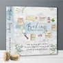 Family Baking Recipes Marble Illustrated Script 3 Ring Binder