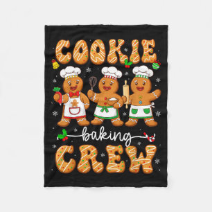 Family Baking Team Funny Cookie Christmas Cookie B Fleece Blanket