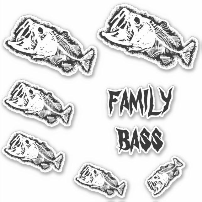 FAMILY BASS STICKER (Front)