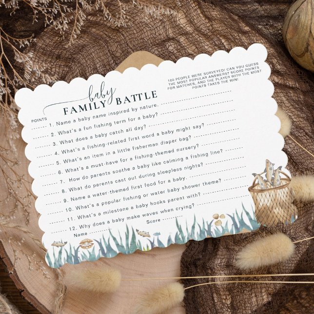 Family Battle Rustic Baby Reel Fun Fishing Shower (Creator Uploaded)