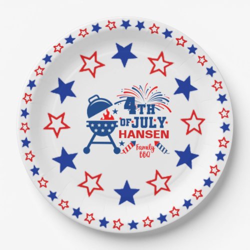 Family BBQ Paper Plates
