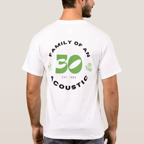 FAMILY _ BC Seal  Fam of an Acoustic whiteligh T_Shirt