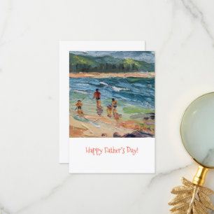 Family beach Card Template